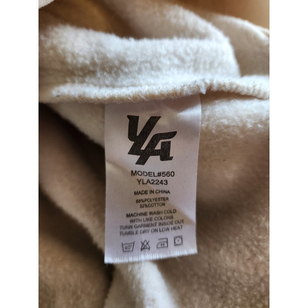 YoungLA Trippy Logo Hoodie Cream Graphic Oversized Sweatshirt XXL Model 560 - Picture 6 of 8